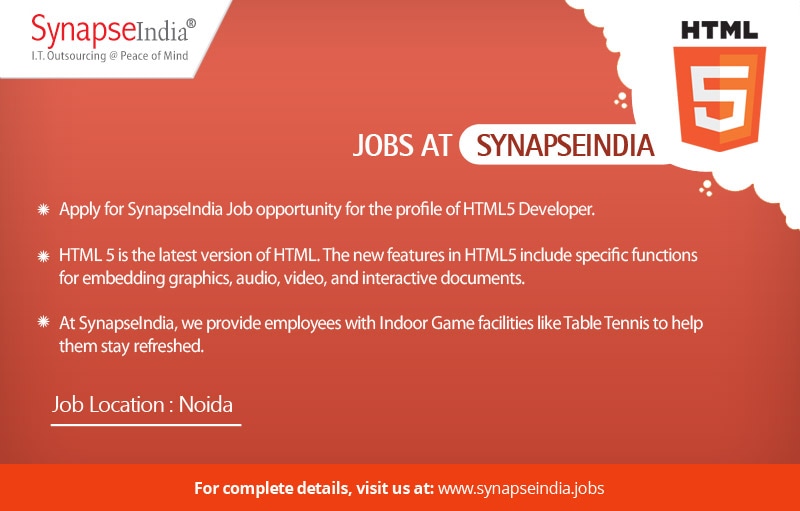 SynapseIndia Job