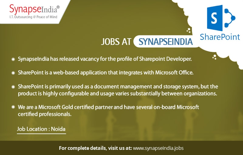 SynapseIndia Jobs